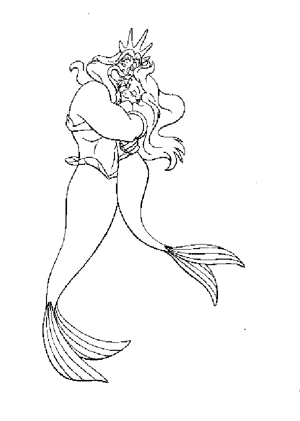 Coloriage 10 Ariel