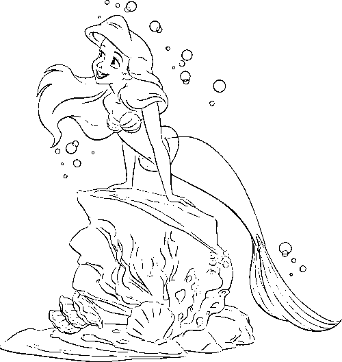 Coloriage 15 Ariel