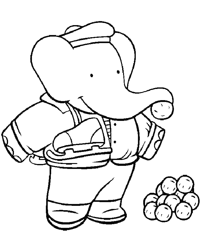 Coloriage 2 Babar