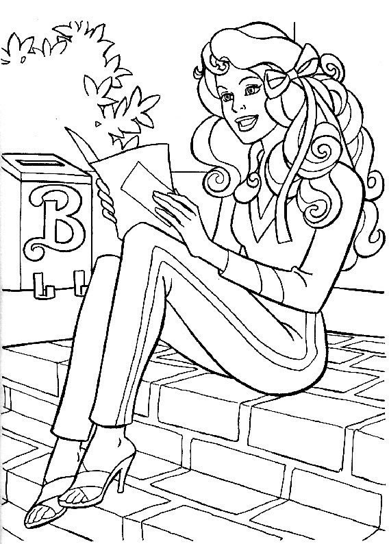 Coloriage 76 Barbie