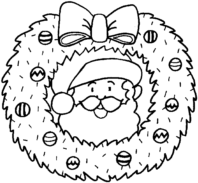 Coloriage 19 Couronnes de noel