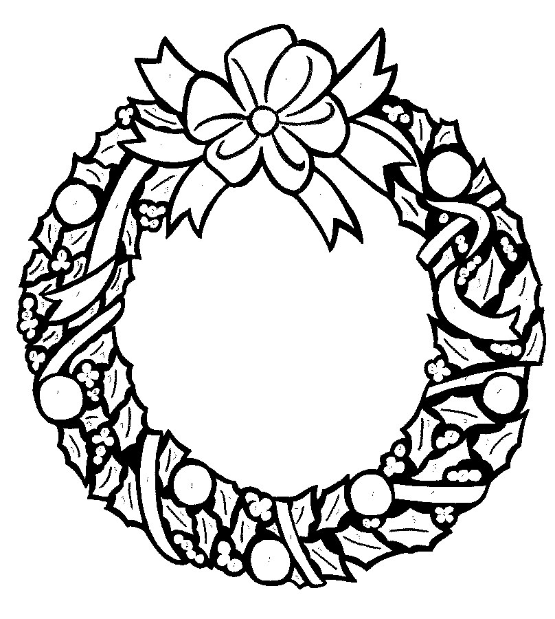 Coloriage 31 Couronnes de noel