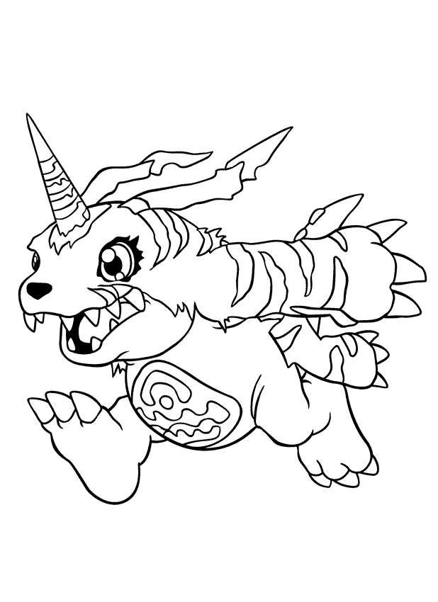 Coloriage 50 Digimon