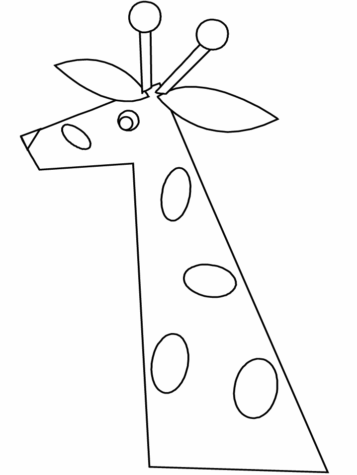 Coloriage 24 Girafes