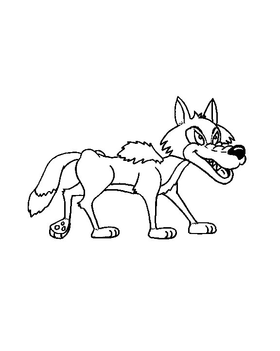 Coloriage 25 Les loups