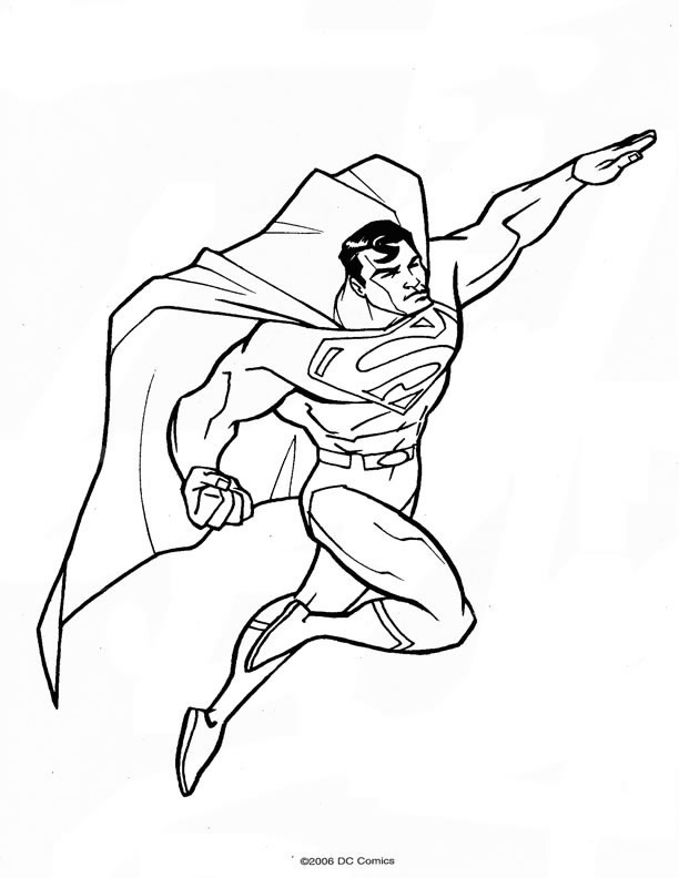 Coloriage 56 Superman