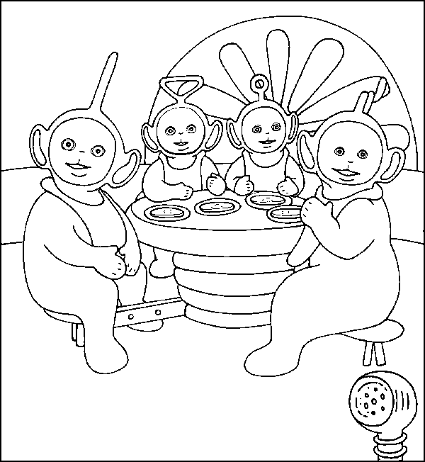 Coloriage 47 Teletubbies